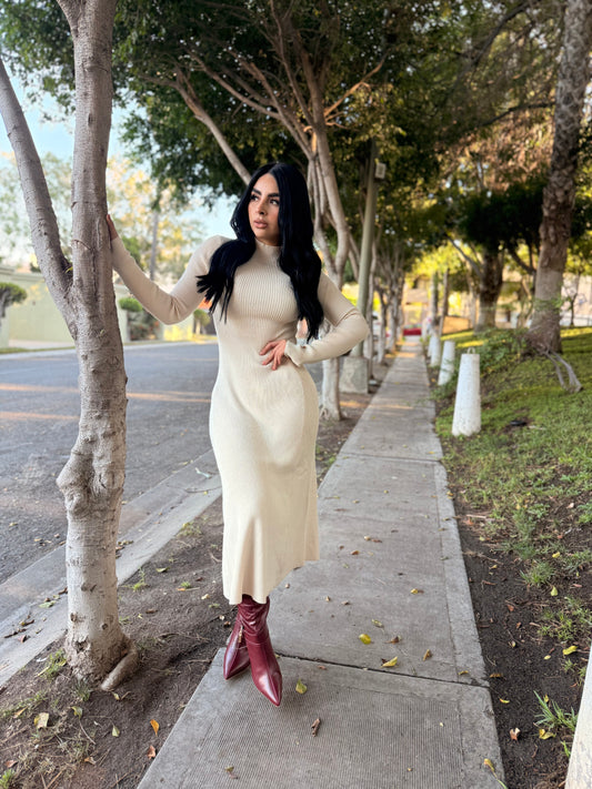 Vestido tela de punto