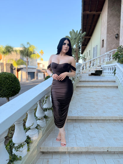 Vestido satin strech